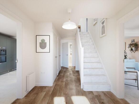 A welcoming entrance hallway