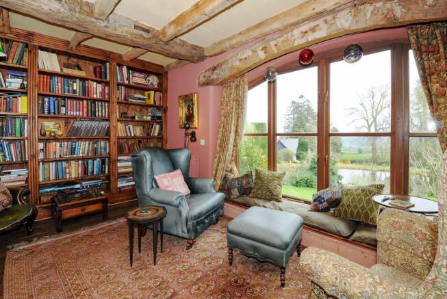 Library with views over the pool