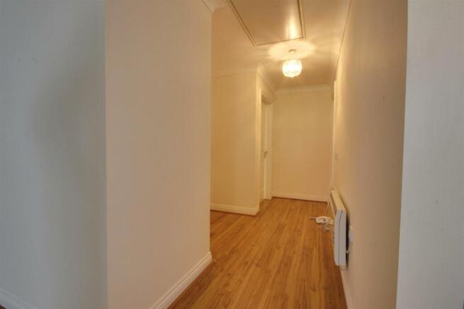 Hallway with open plan aspect to living area