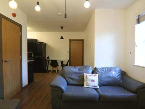 Living room and kitchen