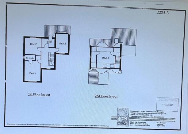 First and Second Floor plans 3 Jubilee Close, Hedo