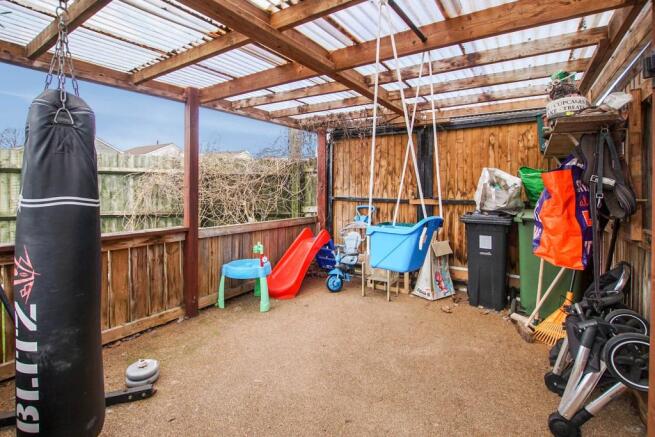 Covered garden area.