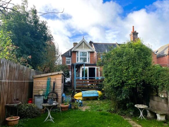 Rear of property