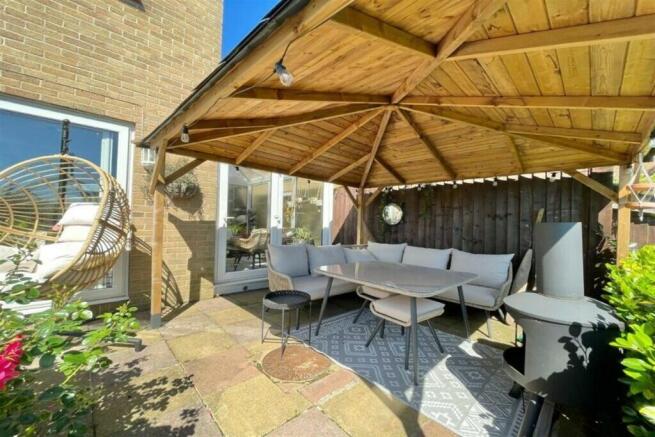 Sunny outdoor terrac