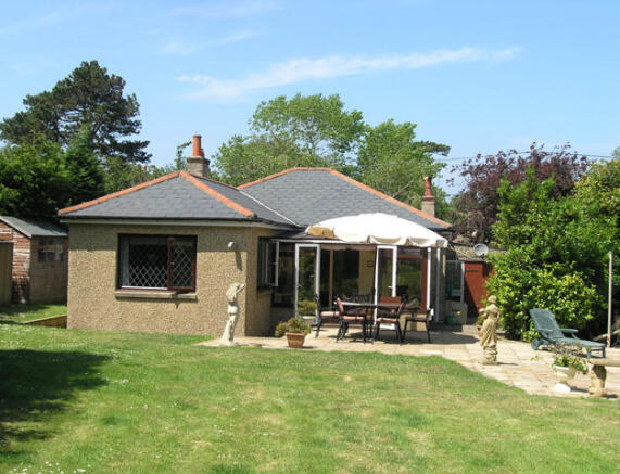Rear of property