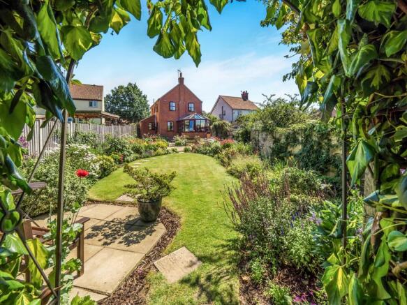 Rear garden and cott