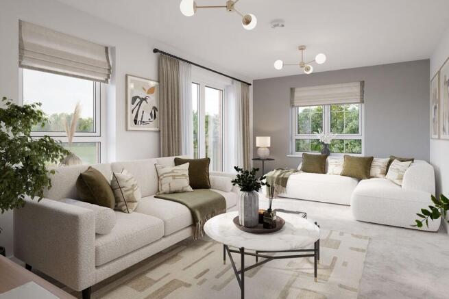 Bright and spacious living room