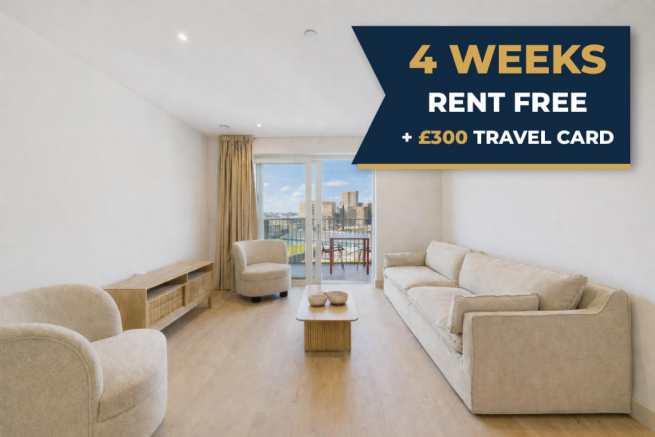 4 Weeks Rent Free + 300 Travel Card - Cream Sofa -