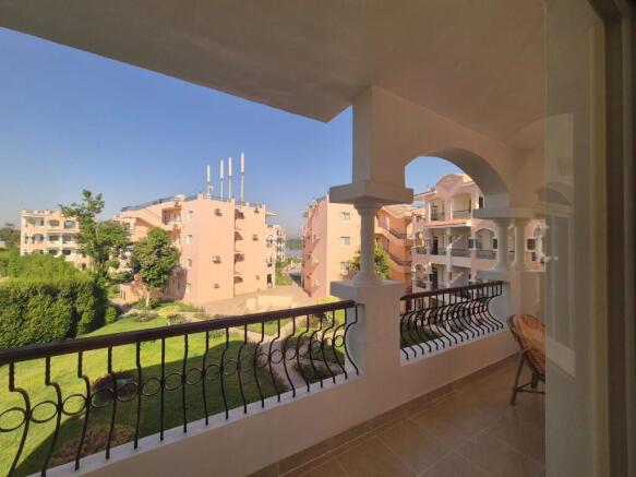 South facing balcony