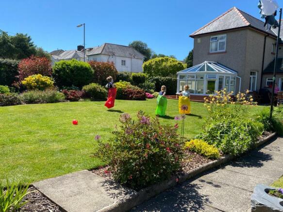 Garden in bloom in the summer
