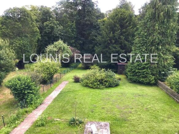 Gartenaussicht vom Balkon auf der Südseite