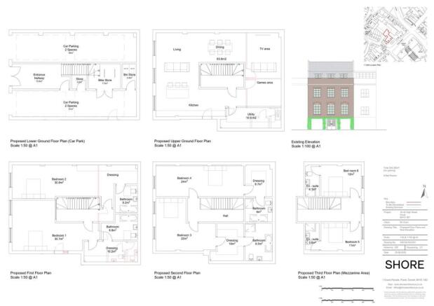 395.GA.002.001 - 40 - 42 High Street Poole - Sketc