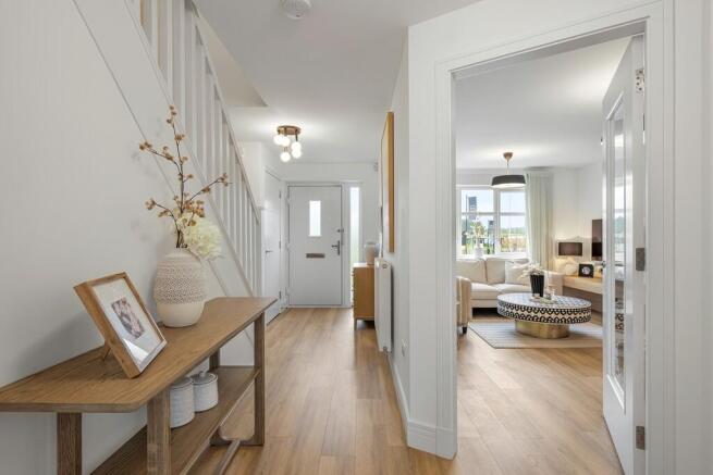 3 bedroom showhome | welcoming entrance hallway with access to lounge