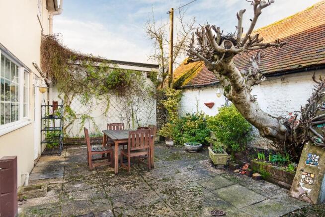 Rear courtyard