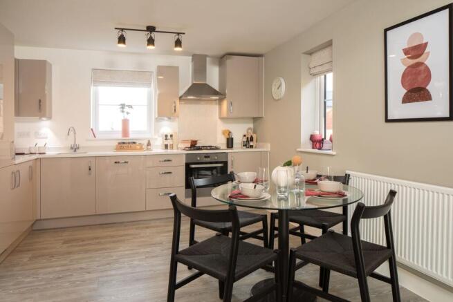 Modern kitchen in the Hornsea 2 bedroom apartment