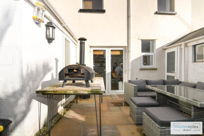 Rear of property