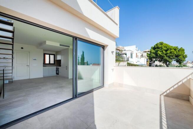 Modern town house with large terrace and a view in Palma