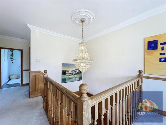 Crystal Chandelier Lighting on Landing