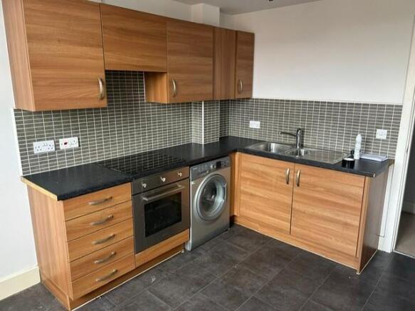 Open Plan Living Room / Fitted Kitchen: