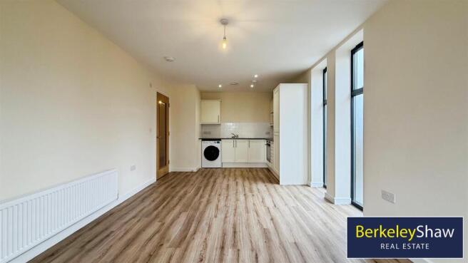 Open plan kitchen diner/living area