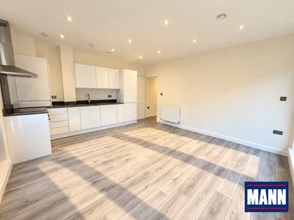 living/open plan kitchen
