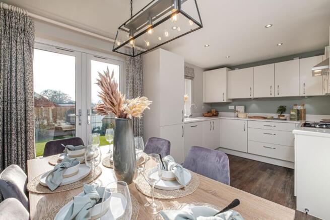 Kitchen & dining in our 3 bed Moresby home