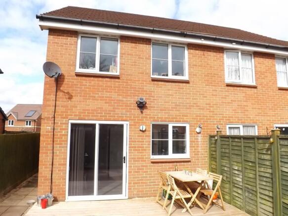 Rear of property