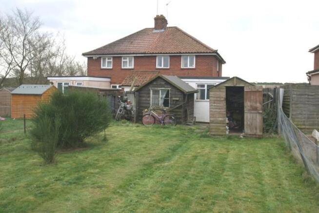 Rear of house