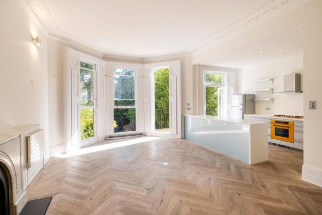 Reception, dining and kitchen