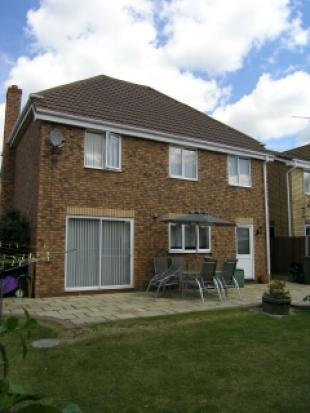 Rear of property