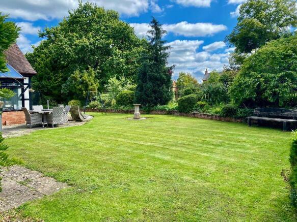 Rear lawn