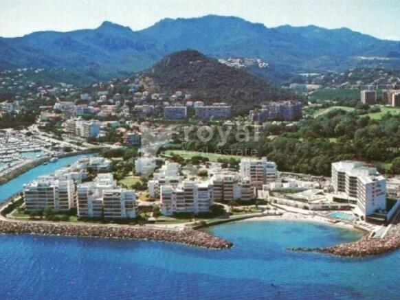 Aerial view of luxury residence in Mandelieu-la-Na