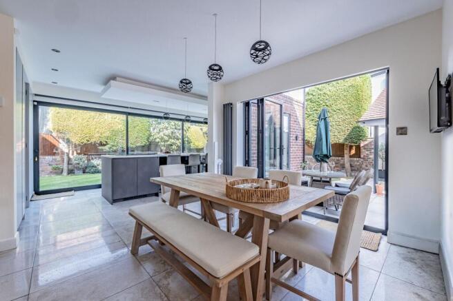 Open plan dining room