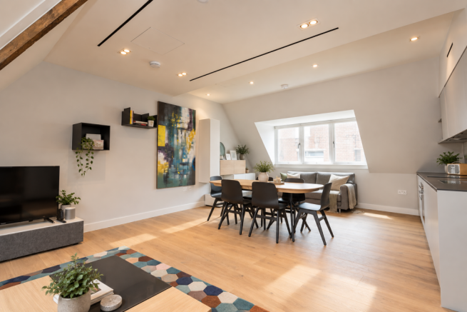 Living room & kitchen