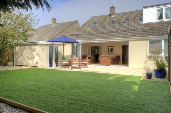Garden and patio