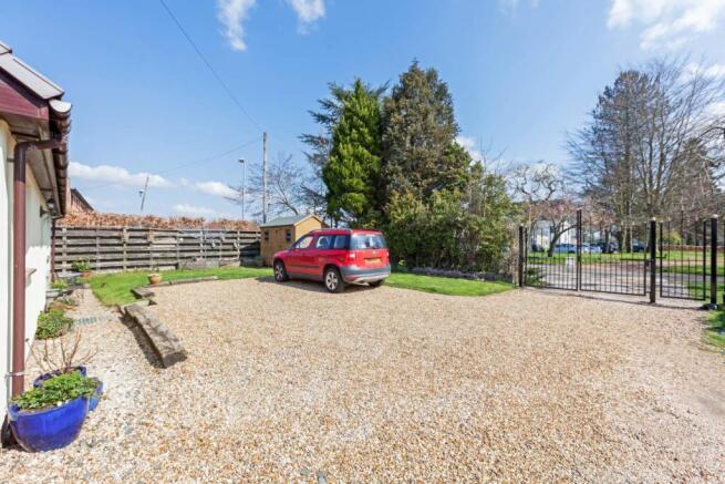 Rear garden & drivew