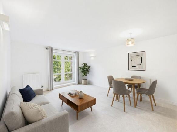 Open-Plan Kitchen Living (Virtually Furnished)
