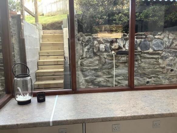 View through kitchen window