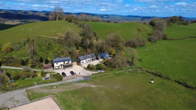 Drone Photograph of Ysgubor Hen