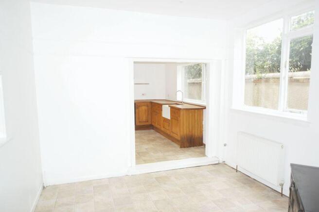 Rear into kitchen