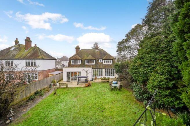 Rear of property
