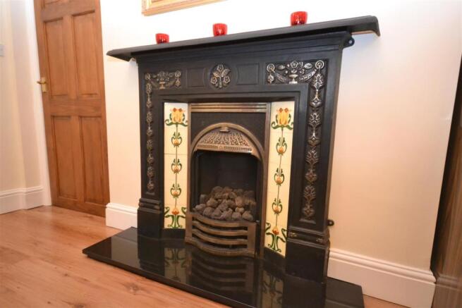 Fireplace in Dining Room