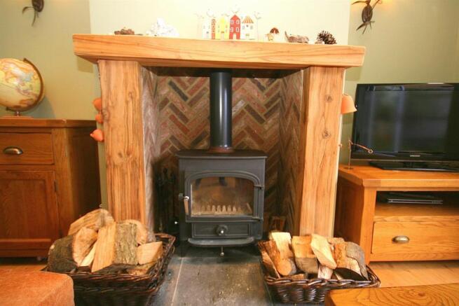 Fireplace.