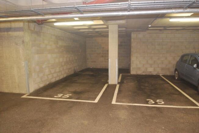 2 parking spaces
