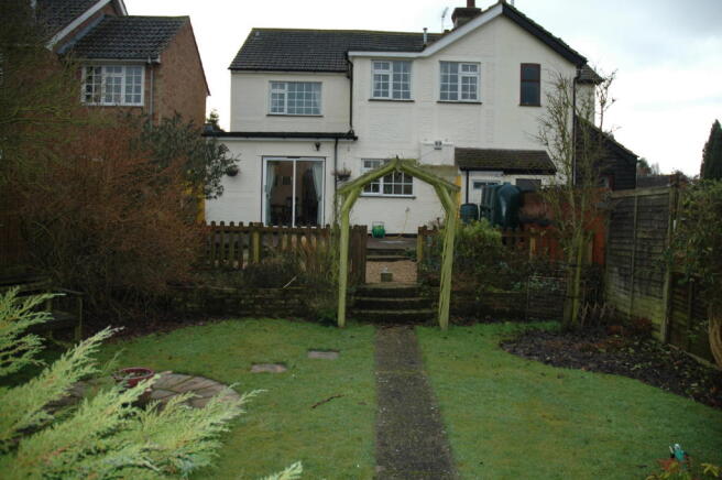 Back view of garden
