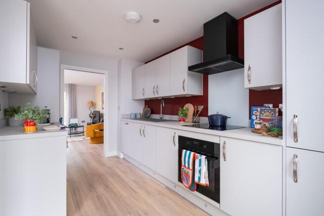 Open kitchen space ideal for modern family life