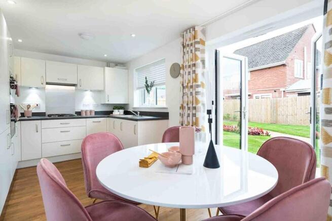 French doors opening out to the garden