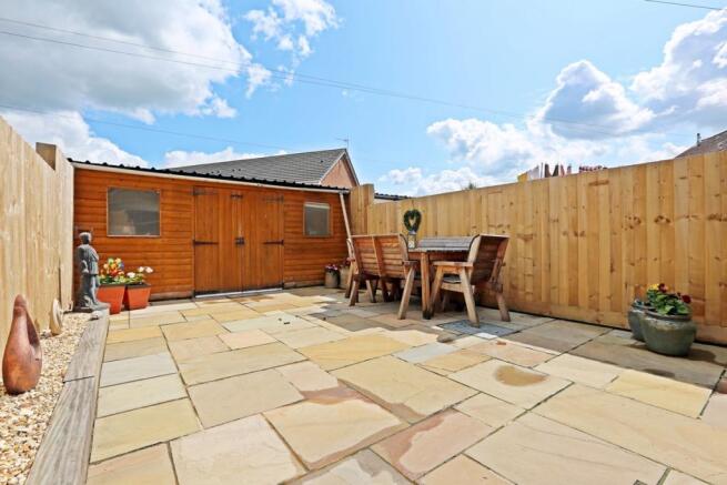 Rear garden with sto