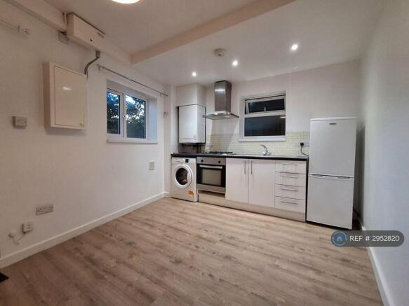 Living Area And Kitchen