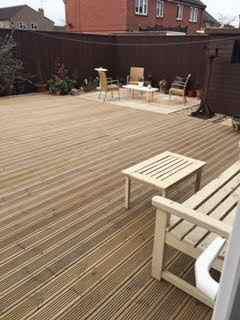 Rear garden with patio